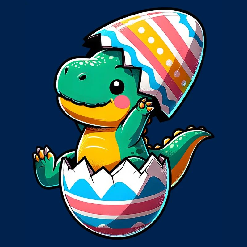 T-Rex Dino as Easter Egg, Clumsy Eggshells