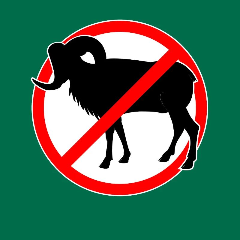 Ziegen oder Mufflons verboten - Ziege