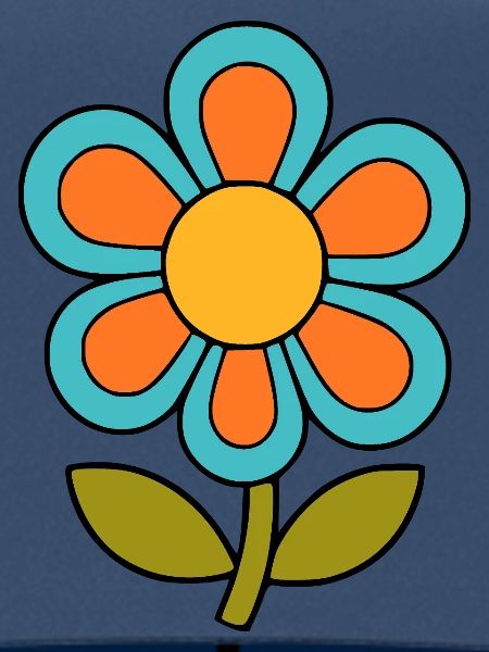 70s flower pattern retro flowerpower