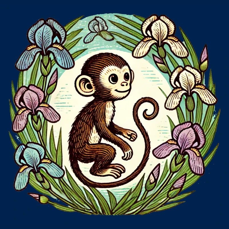 Iris-Affe