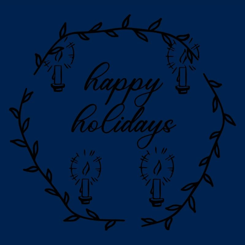 Advent Advetskranz Happy Holidays