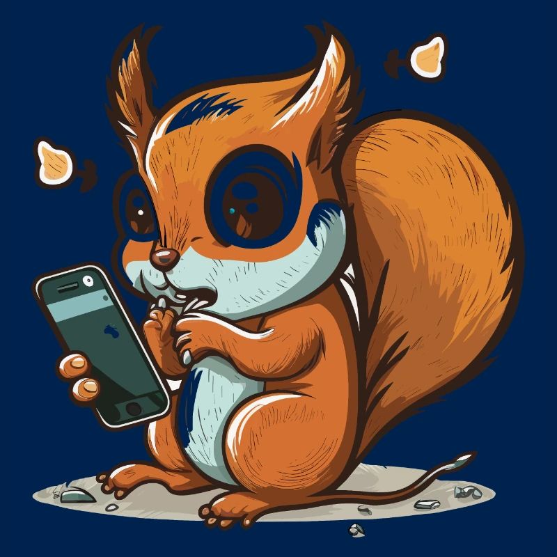 Scroll weiter, Eichhörnchen!