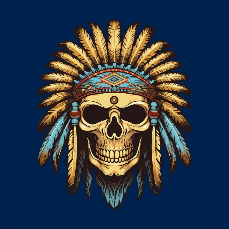 Apache Indian Chief Skull