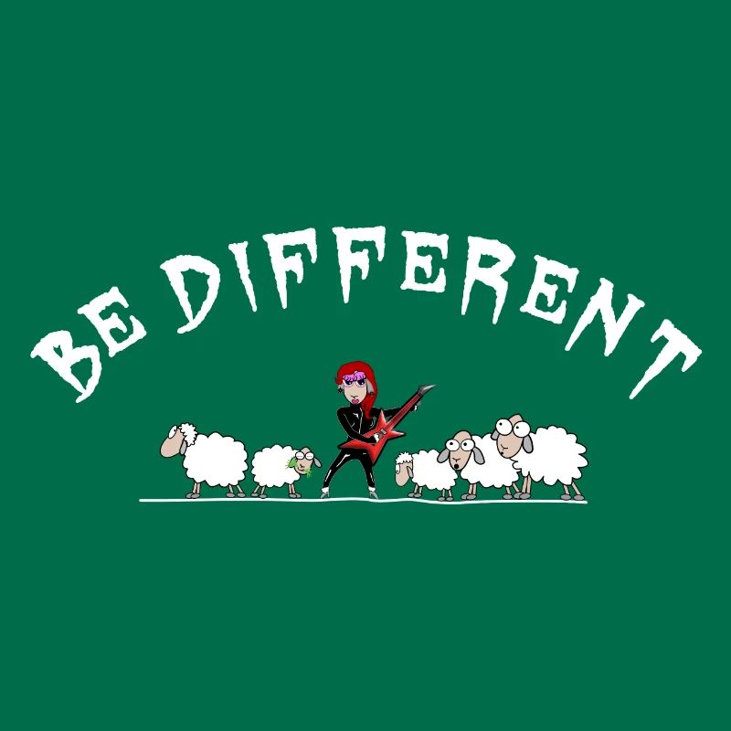 Schaf - sei anders - Hardrockschaf