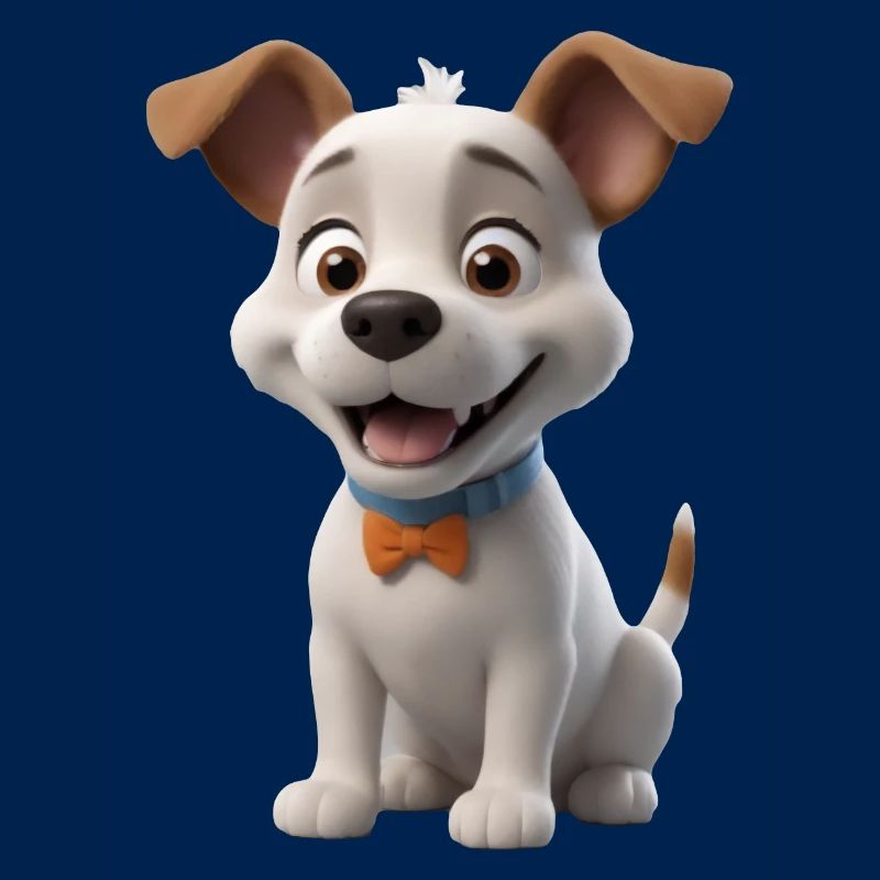 Cher chiot avec nœud papillon