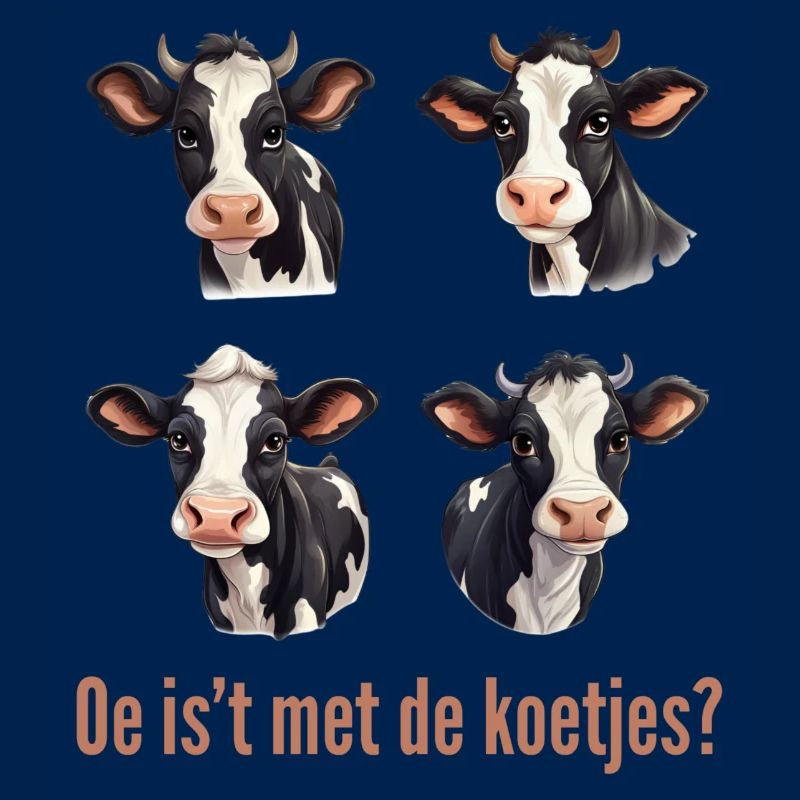 Oh, qu’est-ce que c’est que ce bavardage ? Chemises en dialecte vaches