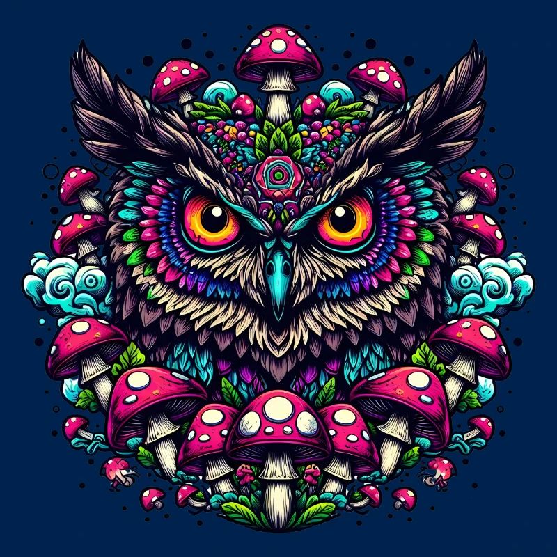 Psychedelische Eule