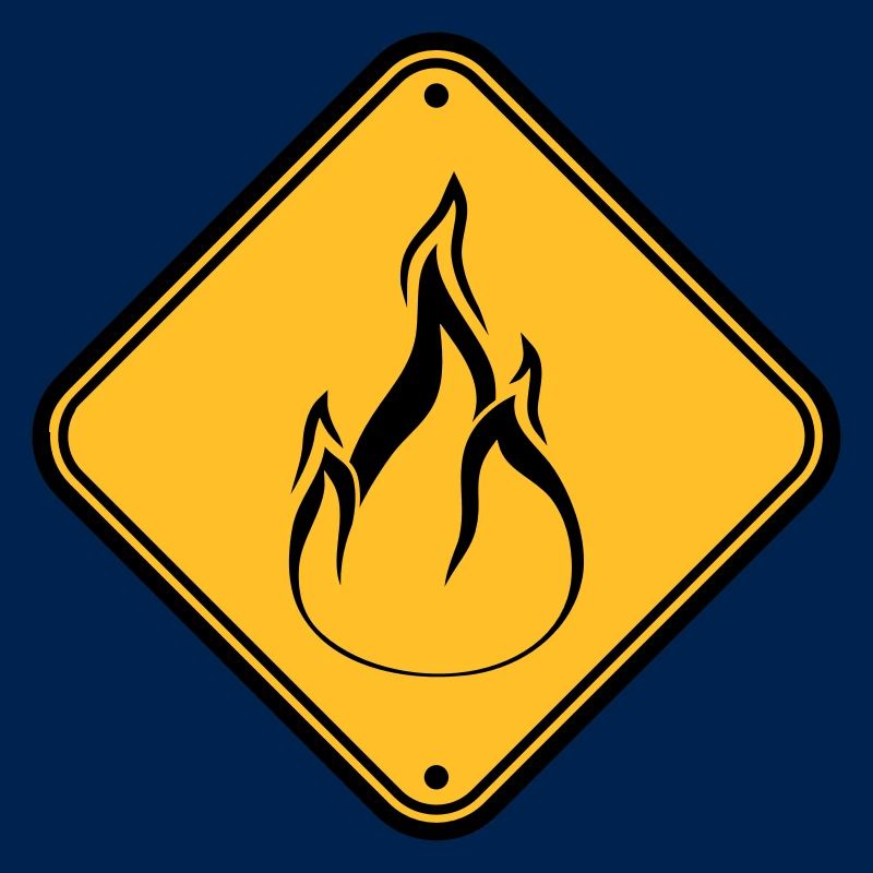 note shield warning caution caution hazard feu