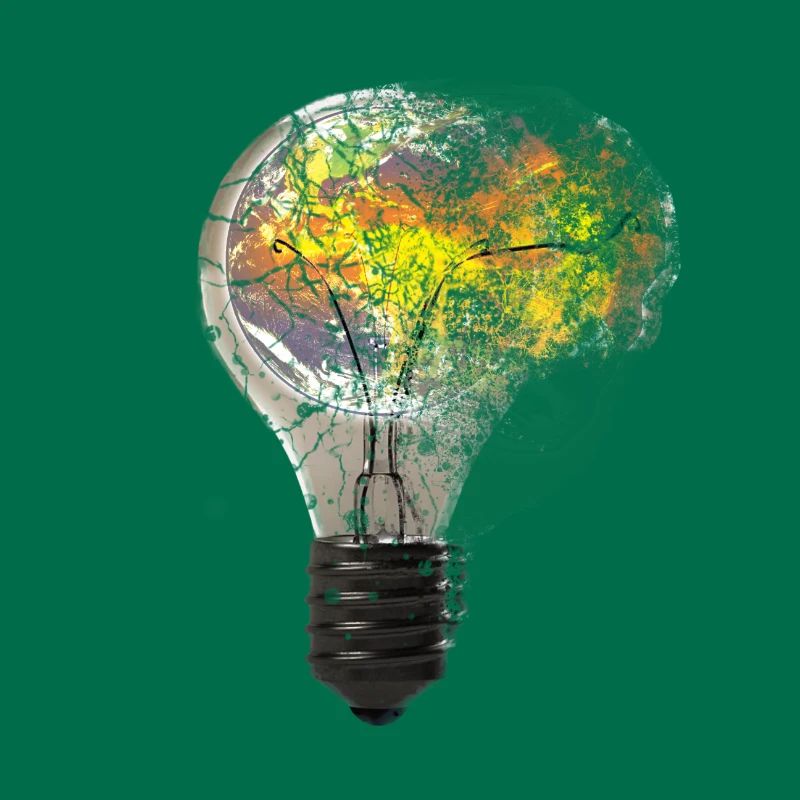 Exploding light bulb bulb lamp earth world