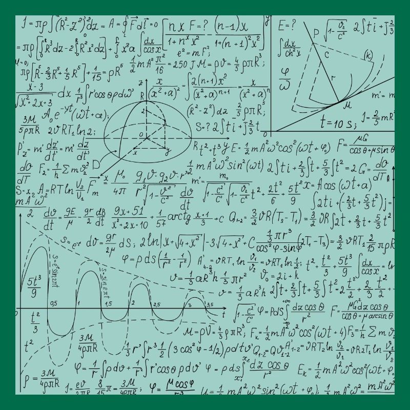 Math Equation Pattern, Math Formula Lover Gift
