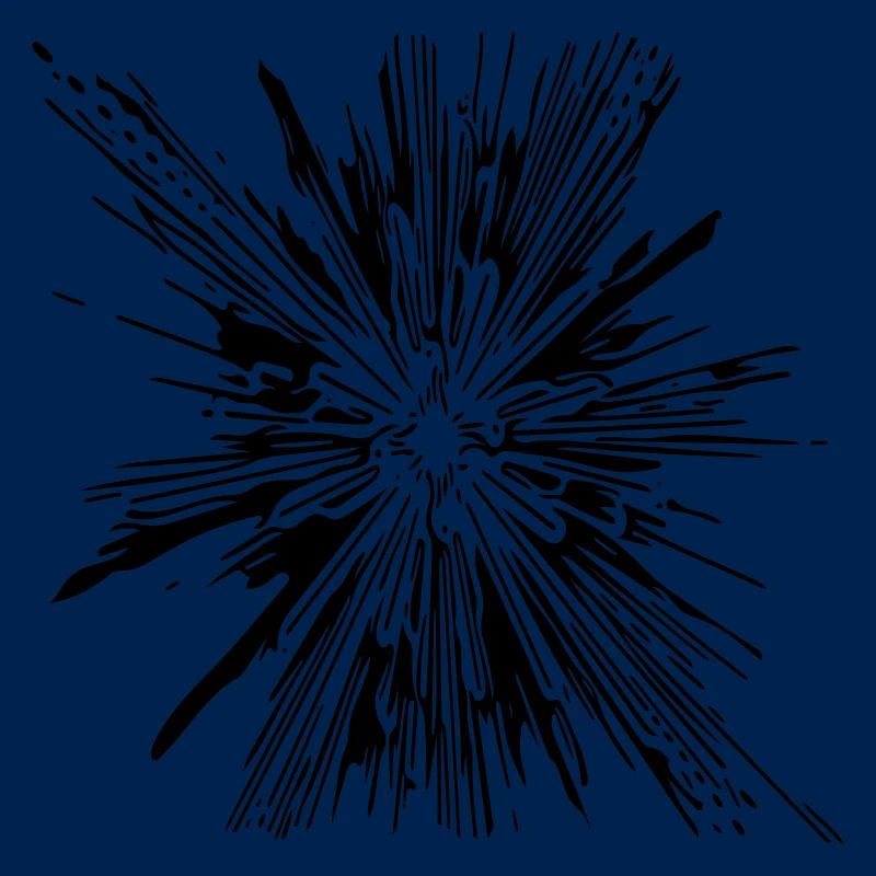 Explosion - Vintage Vector Lignes