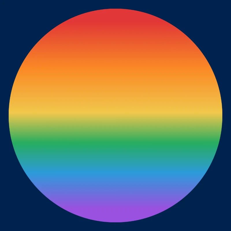Rainbow gradient circle
