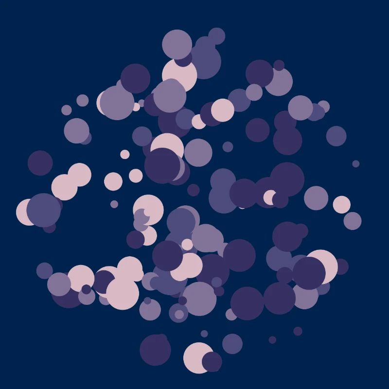 Abstract circles pattern