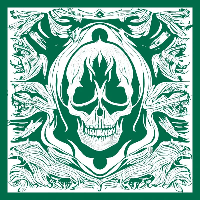 Halloween- oder Horror- Totenschädel mit Ornamente