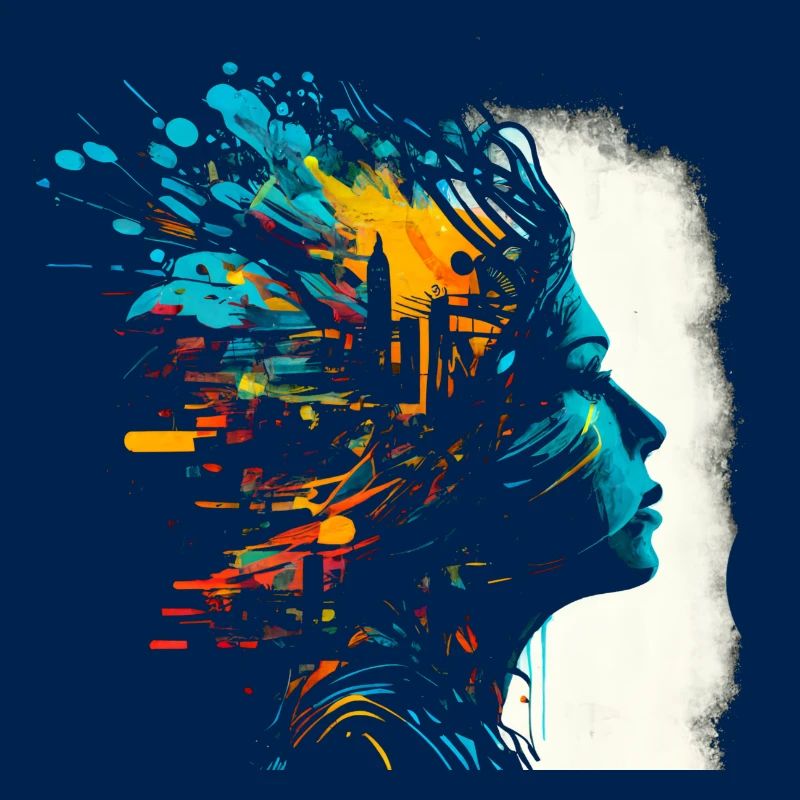 Psychedelisches Artwork - Open Mind