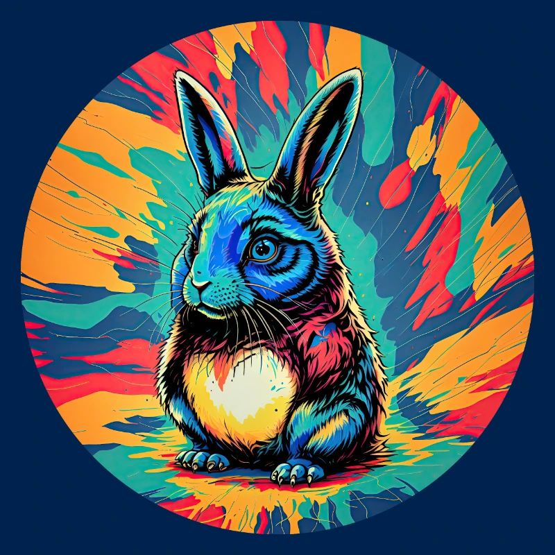 Psychedelic Easter Bunny