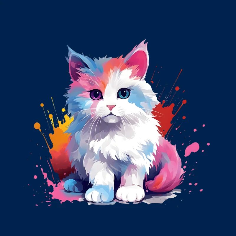 Splash Cat Kitty Design Present Idea