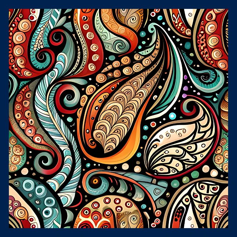 Zentangle Paisley Pattern