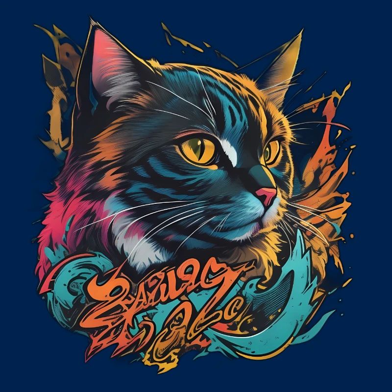 Beau design de chat