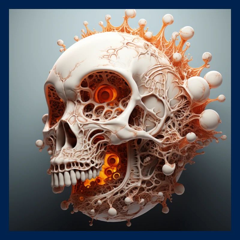 melting mandelbulb 3d vector sceleton