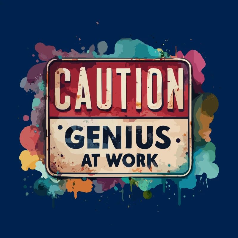 CAUTION Genius at work