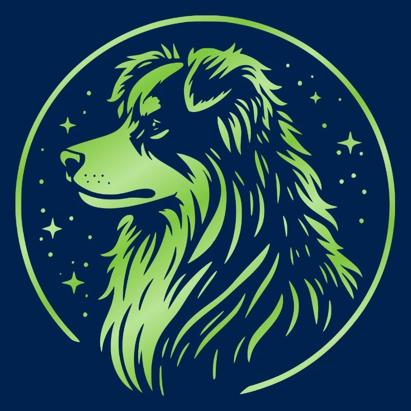 Chien de rêve Aussie vert