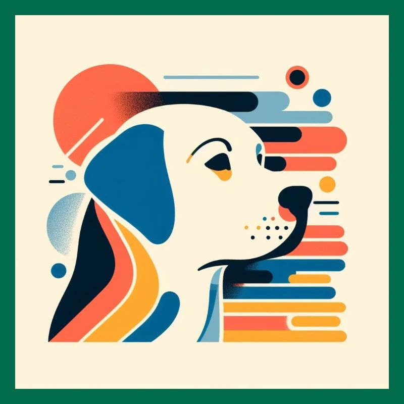 Labrador Risography Vector Styles