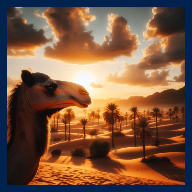 Kamel in der Wüste A2