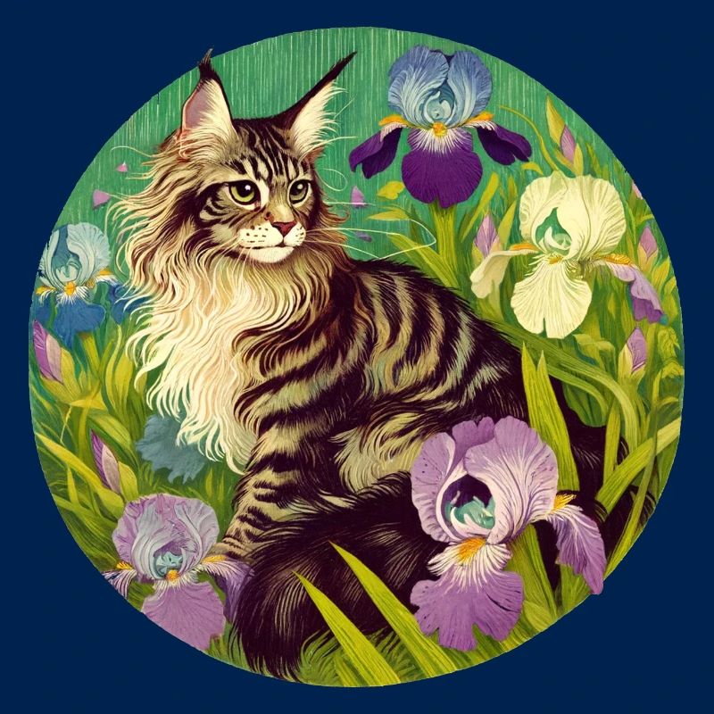 Braun getigerte Katze Iris