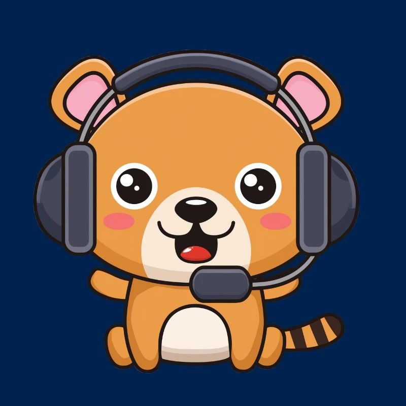 Bärchen mit Headset
