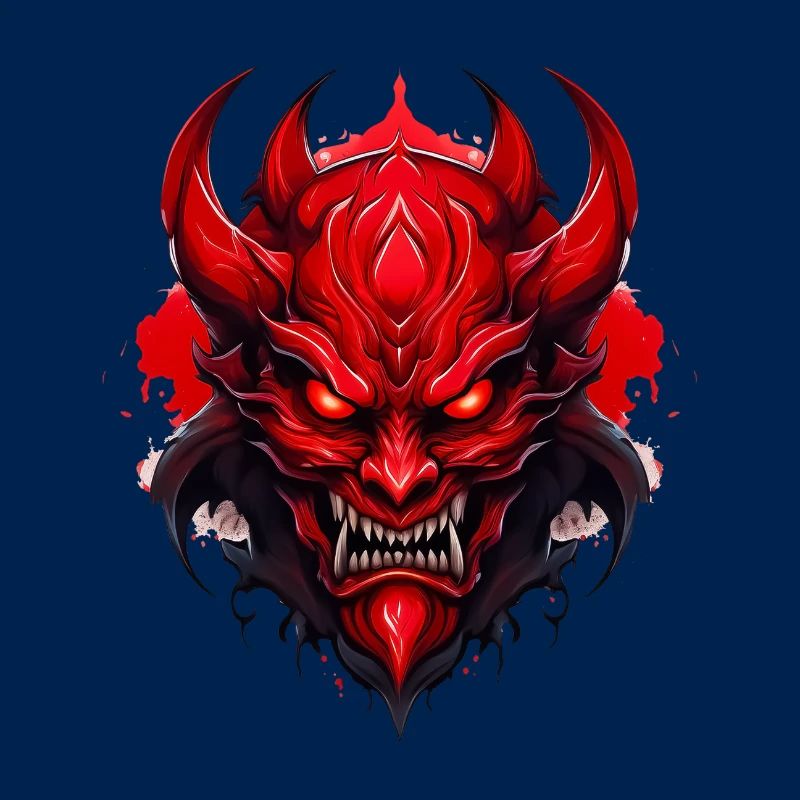 Wild angry pugnacious combative motivational Devil