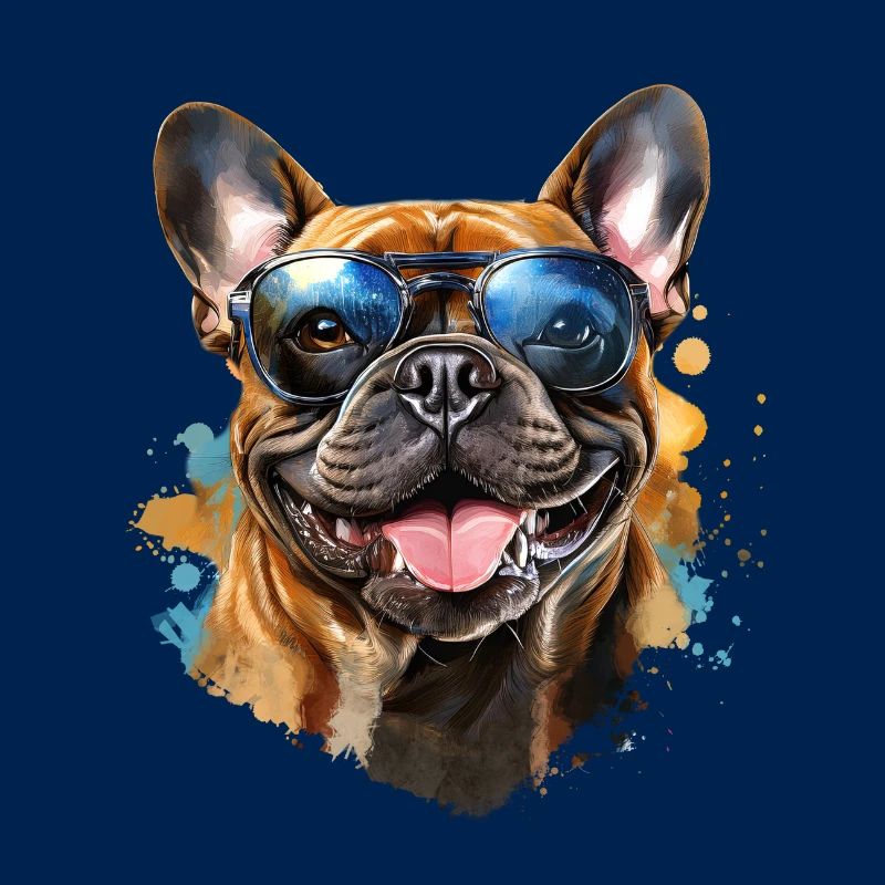 Frenchie mit Sonnenbrille