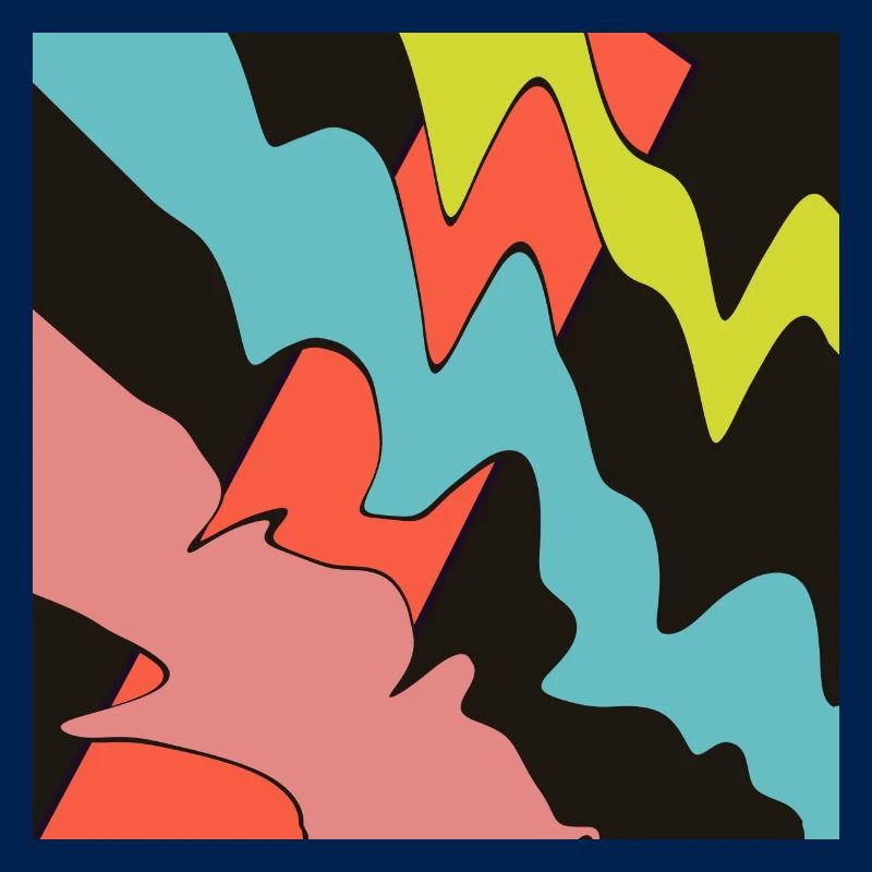 Square orange, with three patterns.