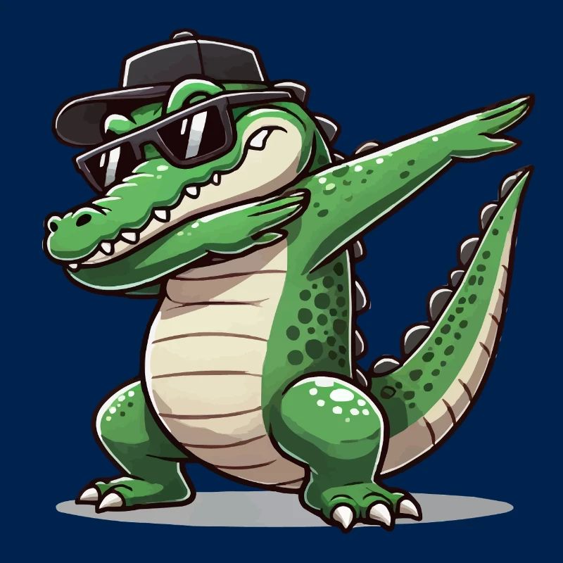 crocodile comic dabbing