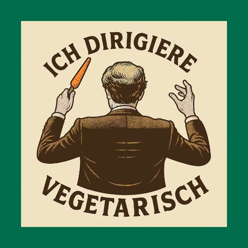 Dirigent Ich dirigiere vegetarisch