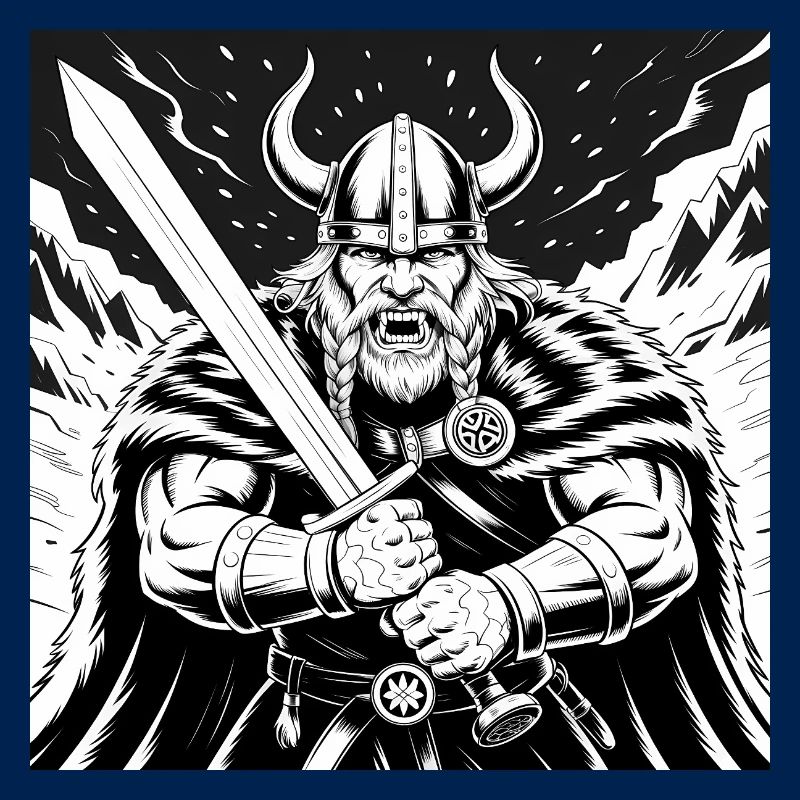 Mächtiger Wikinger-Krieger Version 3