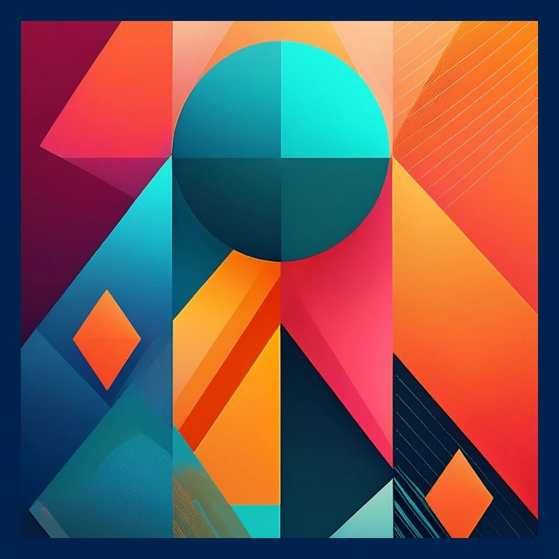 Artistic Geometric Patterns: Bold Modern Design