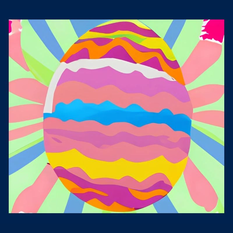 Colourful Easter egg