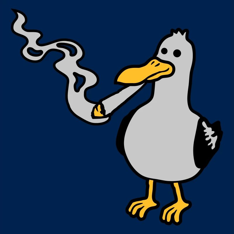 Kiffer Möwe Hanf rauchen