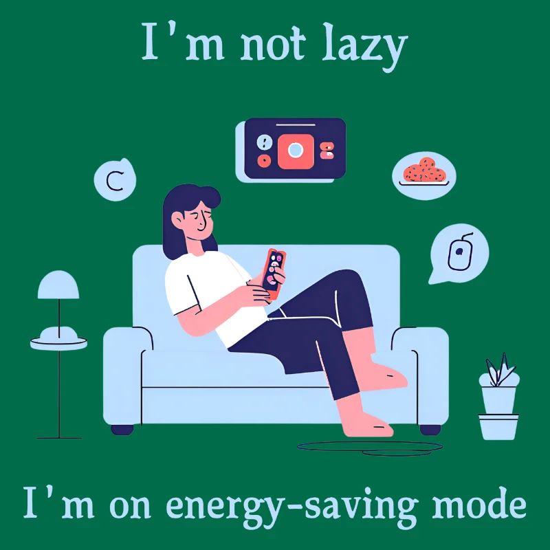 I'm not lazy, I'm on energy-saving mode.