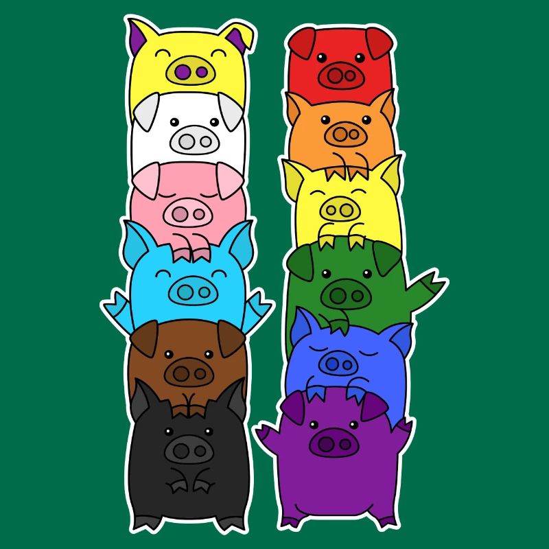 Fierté Progrès Flag Egalité du cochon