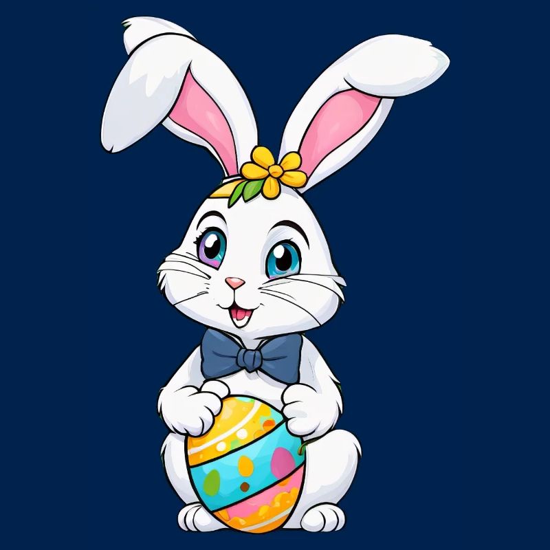 Easter bunny with Easter eggs