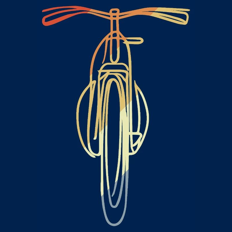Fahrrad front Illustration