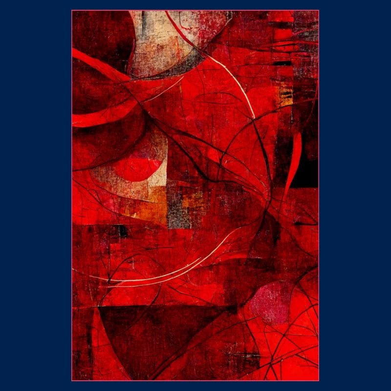 Fabric red pattern abstract