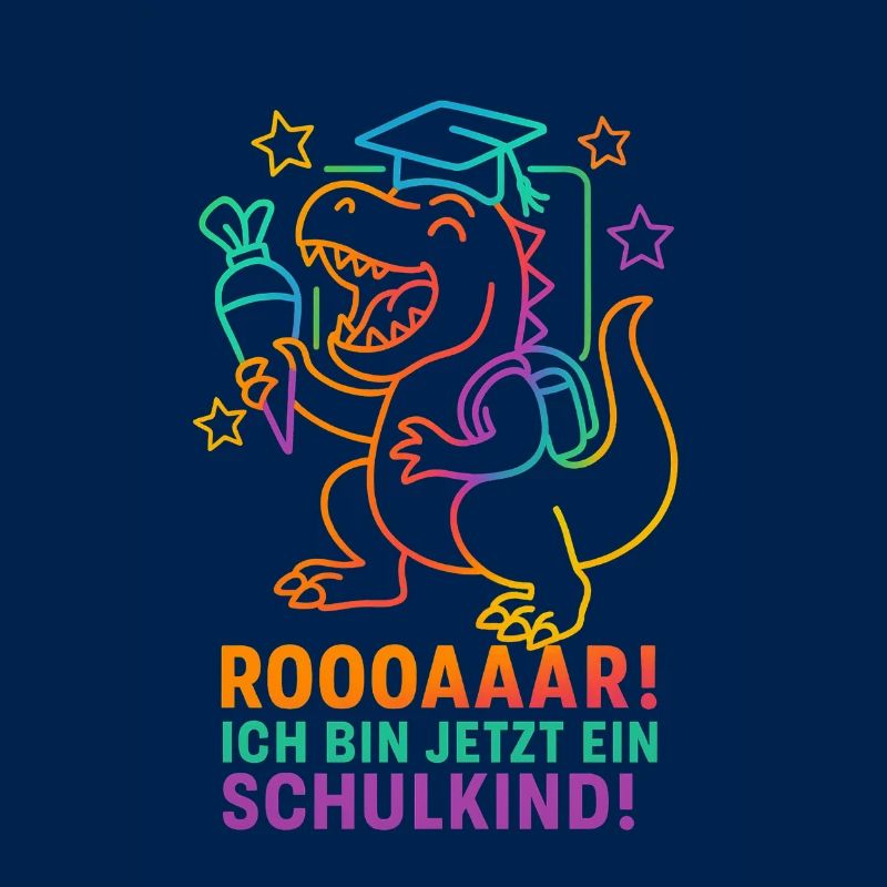Dino Einschulung | Rooaaar! Ich bin ein Schulkind
