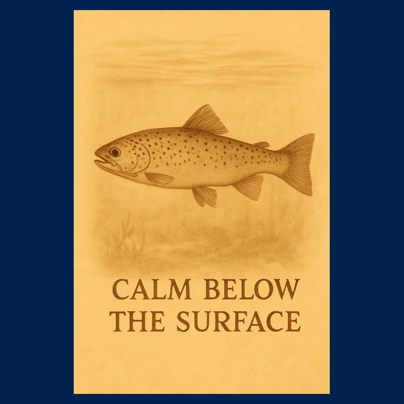 Calm Below the Surface Trout Print