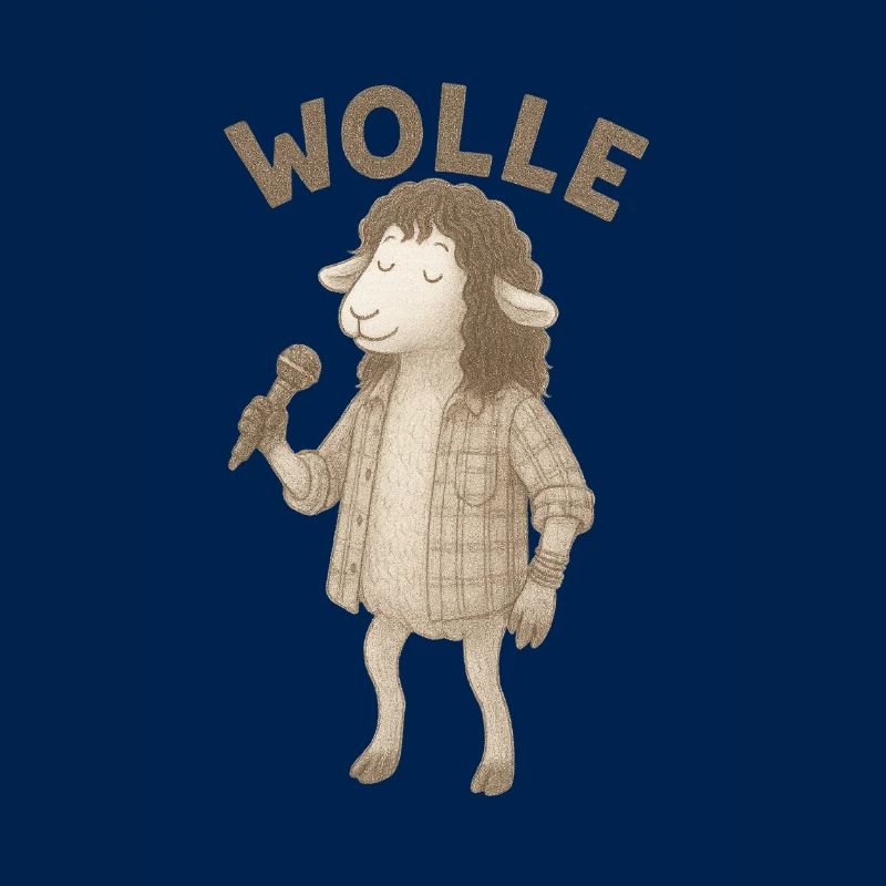 Wolle Schaf mit Mikrofon