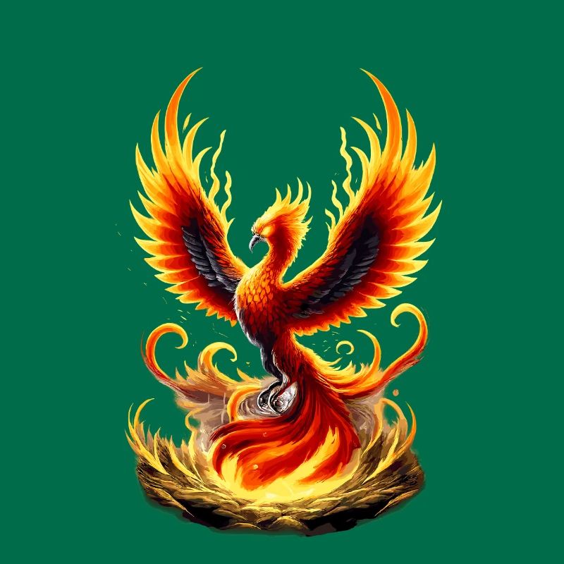 Fire Phoenix Flame Vortex