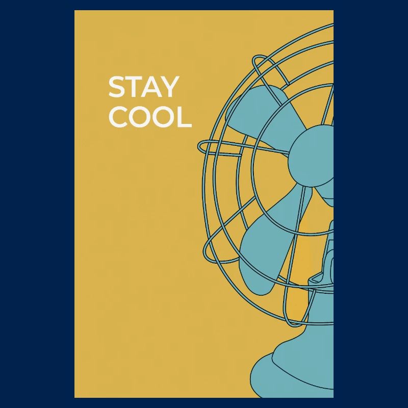 Stay Cool – Affiche de fan moderne