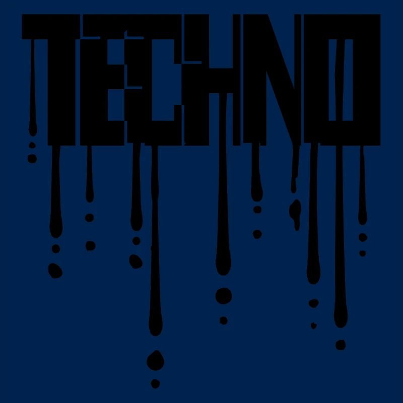 Tropfen Graffiti Techno